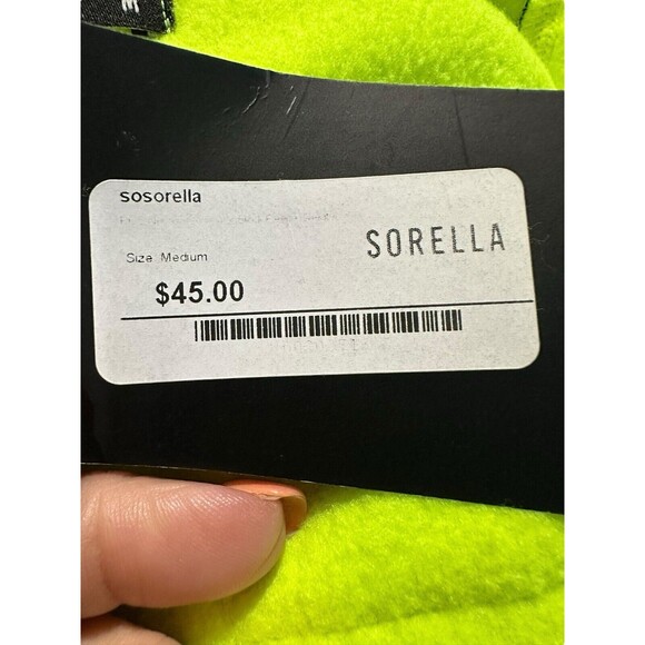 NWT SORELLA Women’s Medium Athletic‎ Fleece Full Zip Jacket Yellow/Black #K10-1 - Picture 8 of 11